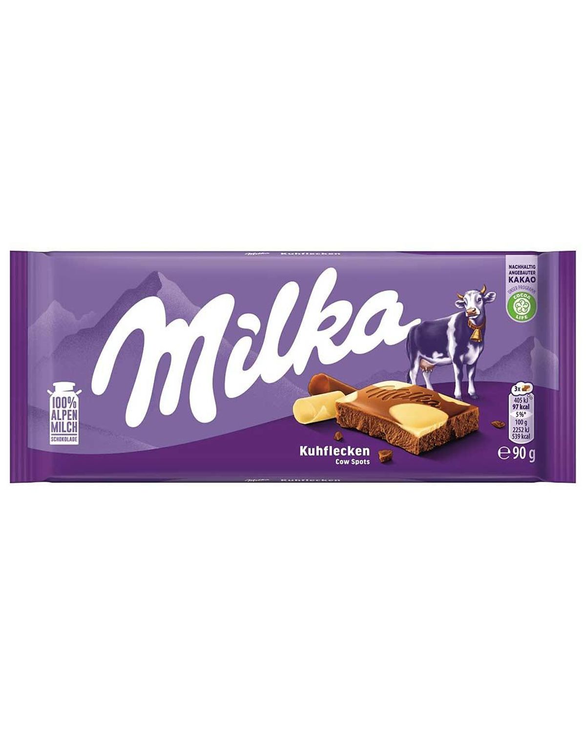 Milka Cow Spots 90g - padrão Mundiei